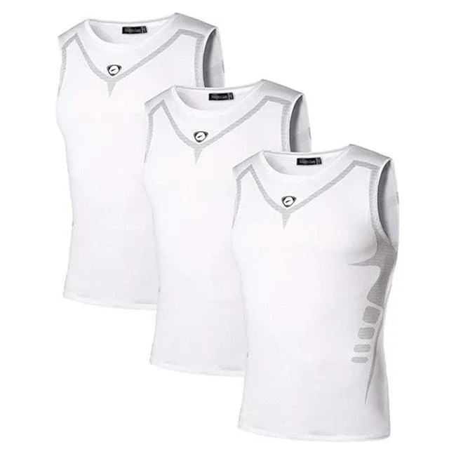 3 Pack Sport Tank Tops - Sleeveless Running Gym Workout Fitness Slim Tops (TM7)(F101)(F8)