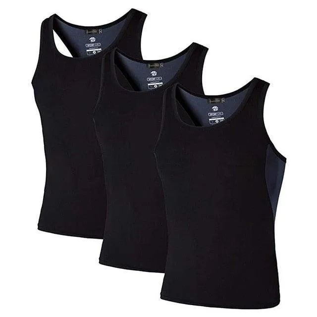 3 Pack Sport Tank Tops - Sleeveless Running Gym Workout Fitness Slim Tops (TM7)(F101)(F8)