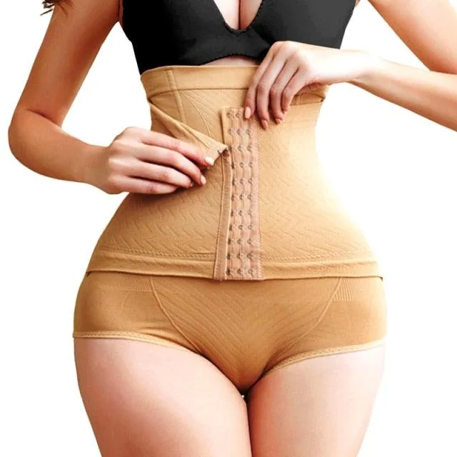 5XL Push Up Butt Lifter Slim Body Shaper - Firm Tummy Control Panties with Hooks Shapewear - High Waist Trainer (FHW1)