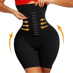 5XL Push Up Butt Lifter Slim Body Shaper - Firm Tummy Control Panties with Hooks Shapewear - High Waist Trainer (FHW1)