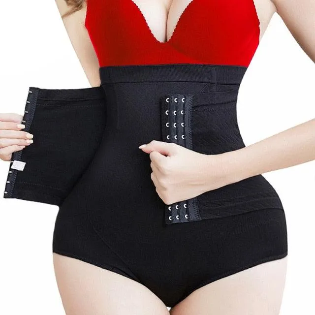 5XL Push Up Butt Lifter Slim Body Shaper - Firm Tummy Control Panties with Hooks Shapewear - High Waist Trainer (FHW1)