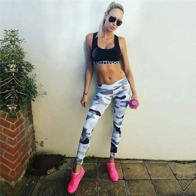 Amazing Hot Fashion Workout Women Leggings - High Waist Push Up Legging - Printed Female Fitness Pants (BAP)(TBL)