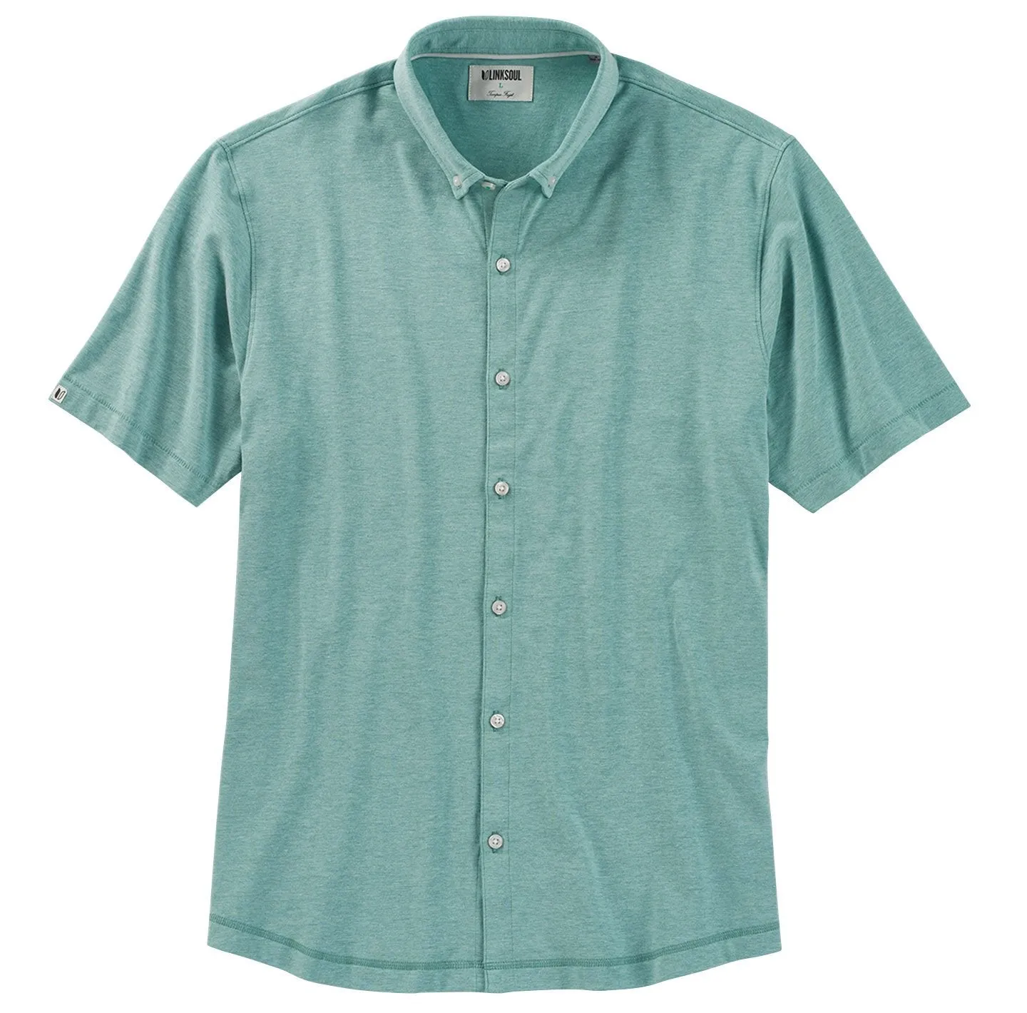 Anza Heathered Button-Down Shirt