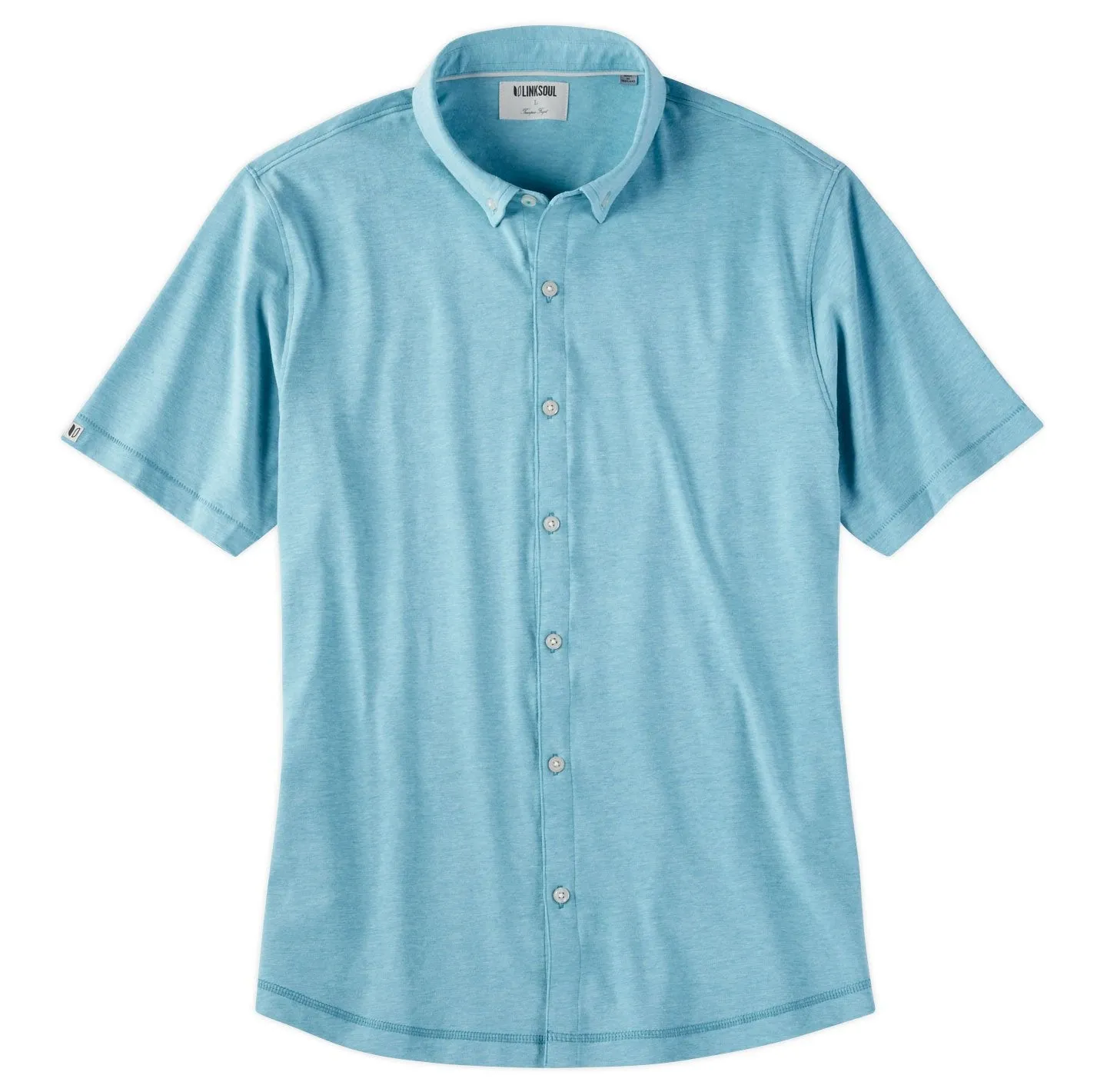 Anza Heathered Button-Down Shirt