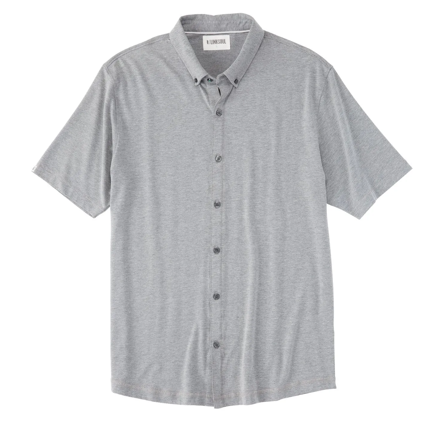 Anza Heathered Button-Down Shirt