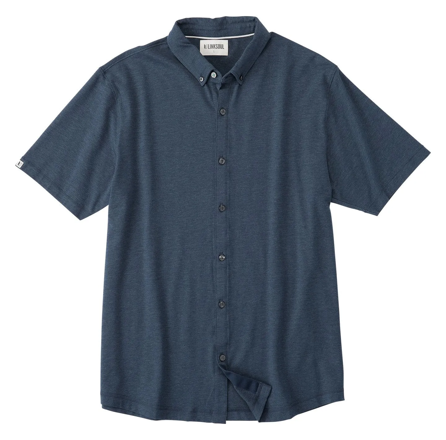 Anza Heathered Button-Down Shirt