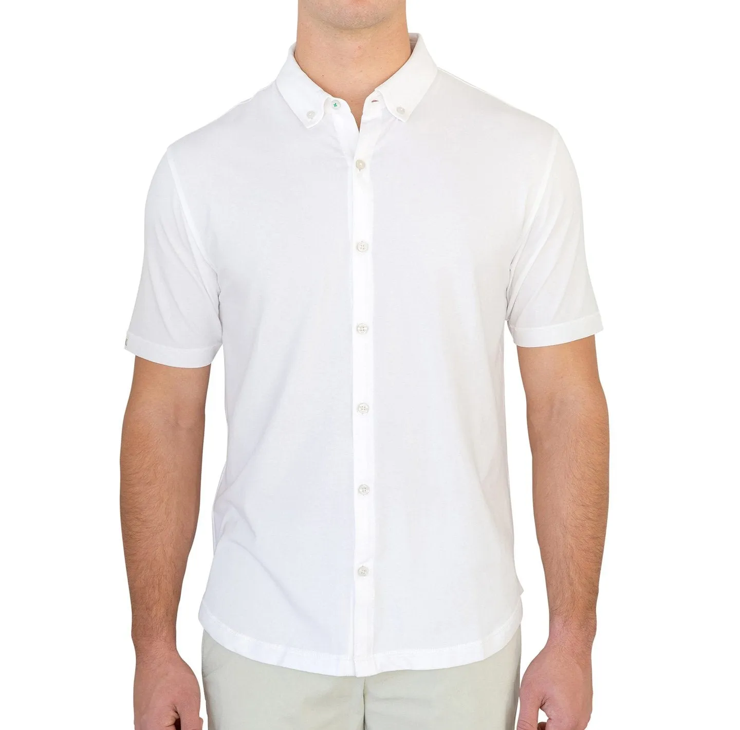 Anza Heathered Button-Down Shirt