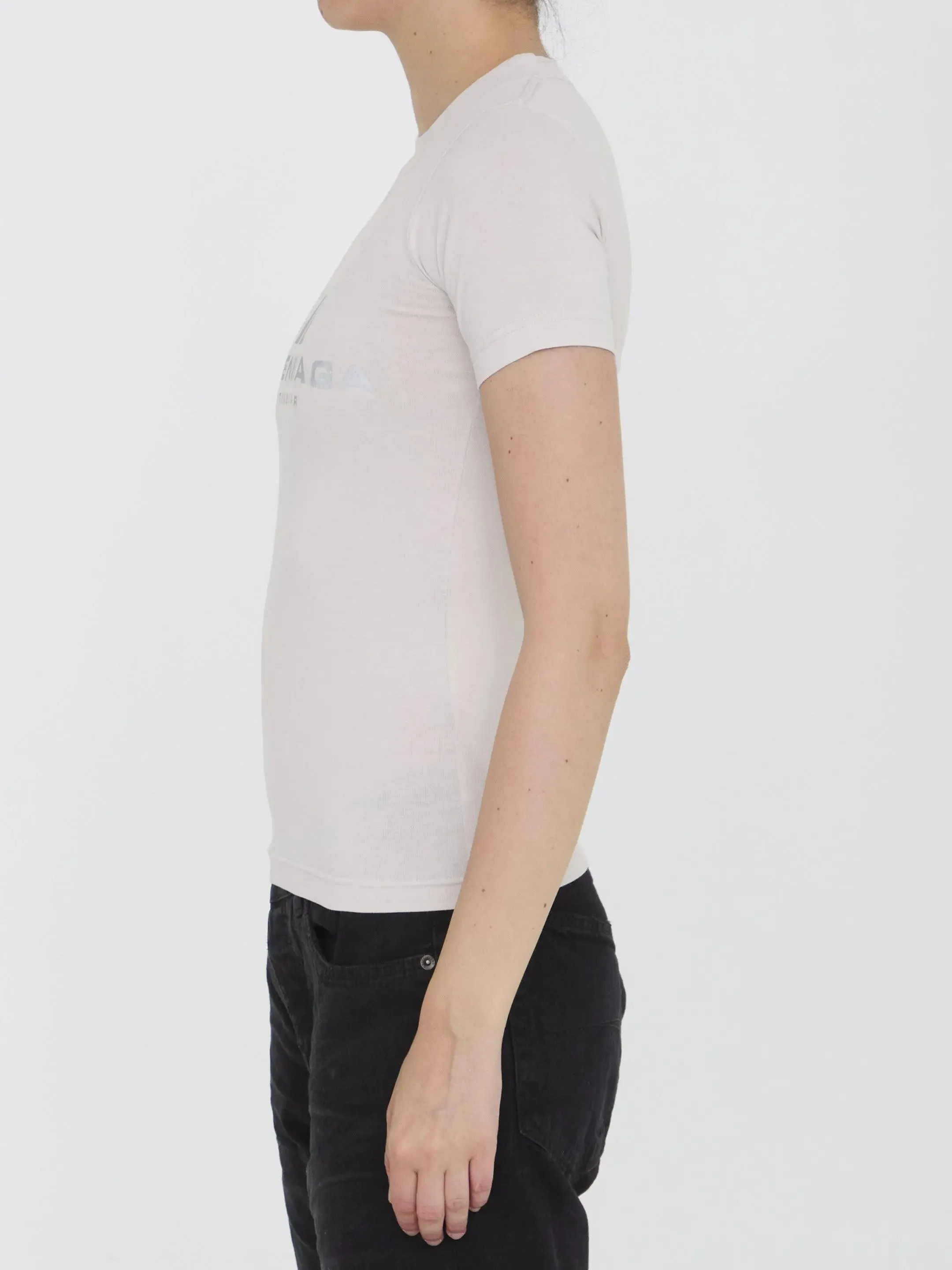 Balenciaga Activewear T-shirt With Ribbed Collar