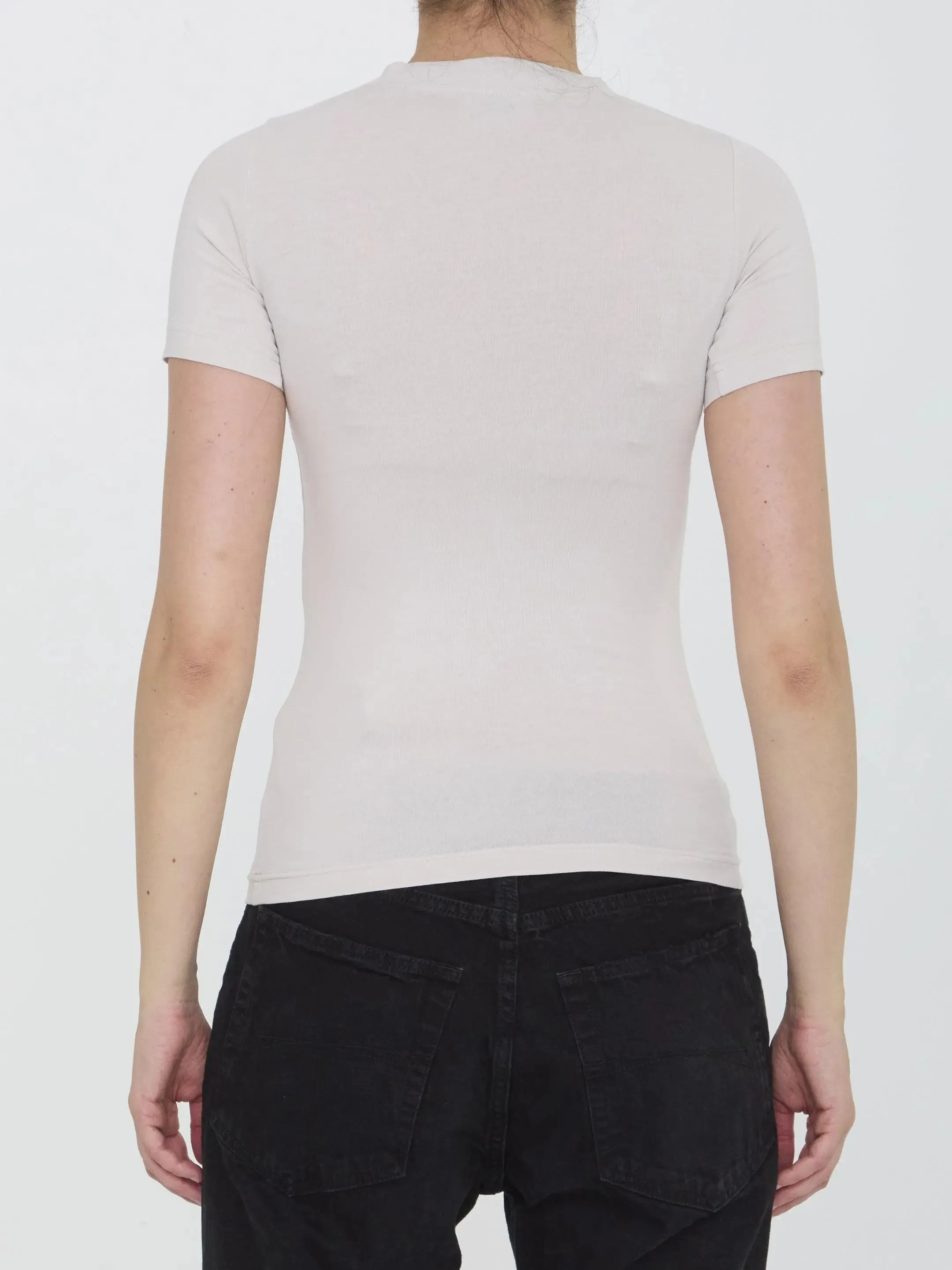 Balenciaga Activewear T-shirt With Ribbed Collar