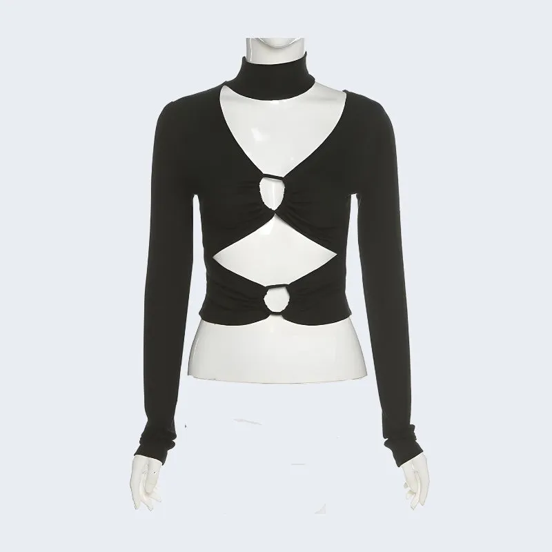 Bandage Top Long Sleeve