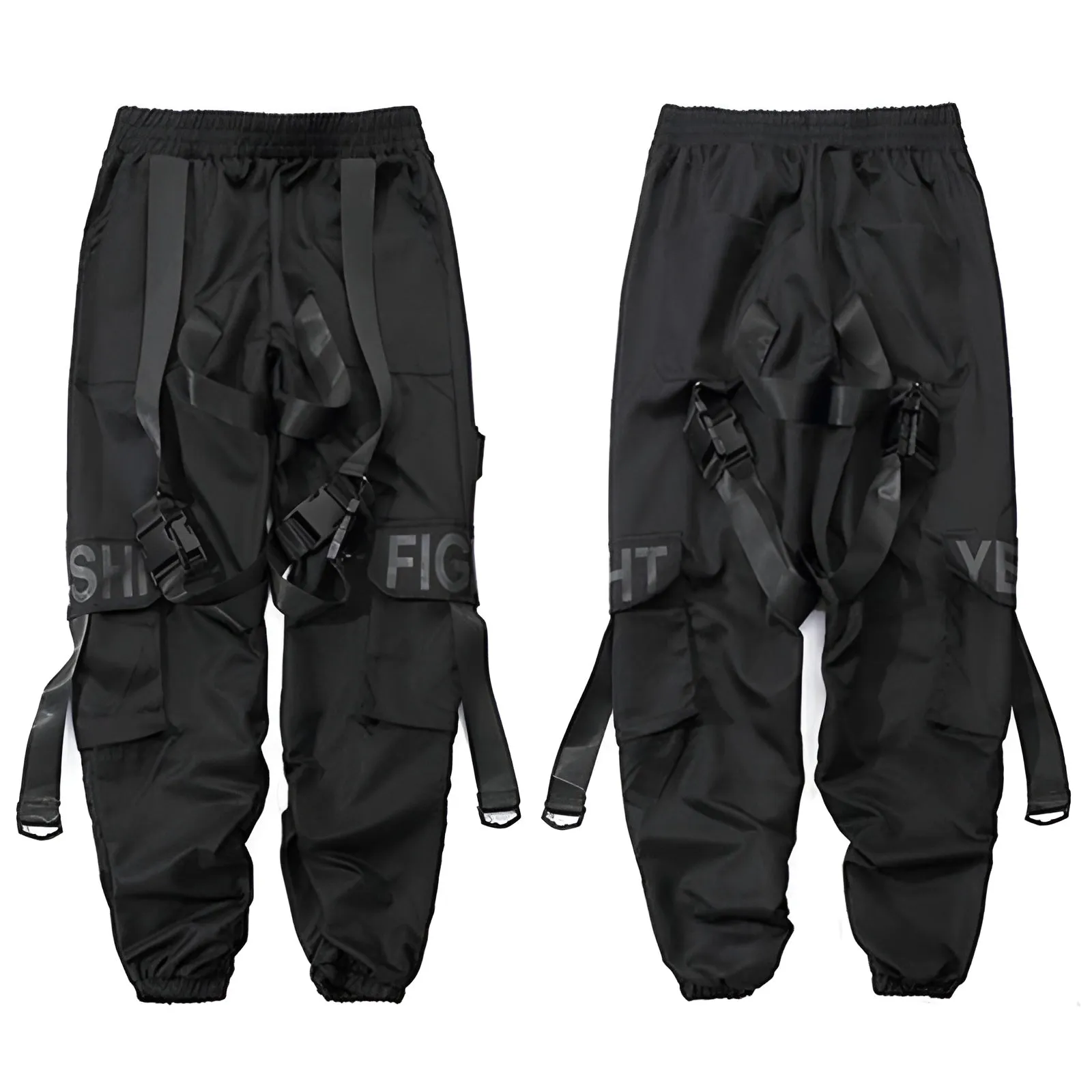 Black Jogger Cargo Pants