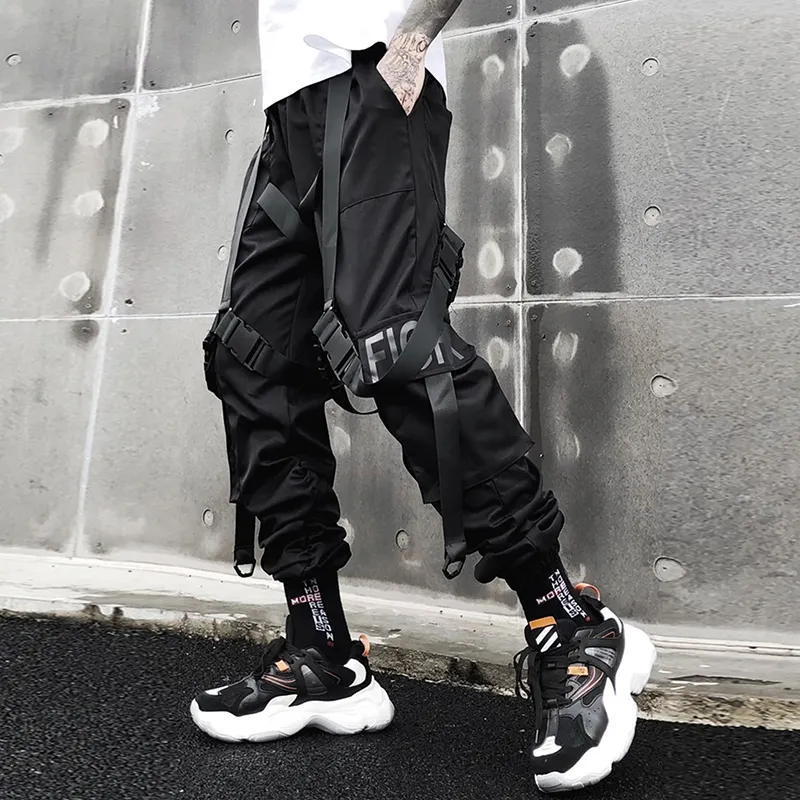 Black Jogger Cargo Pants