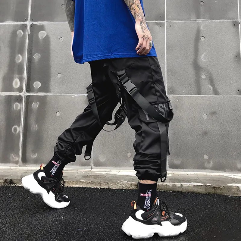 Black Jogger Cargo Pants