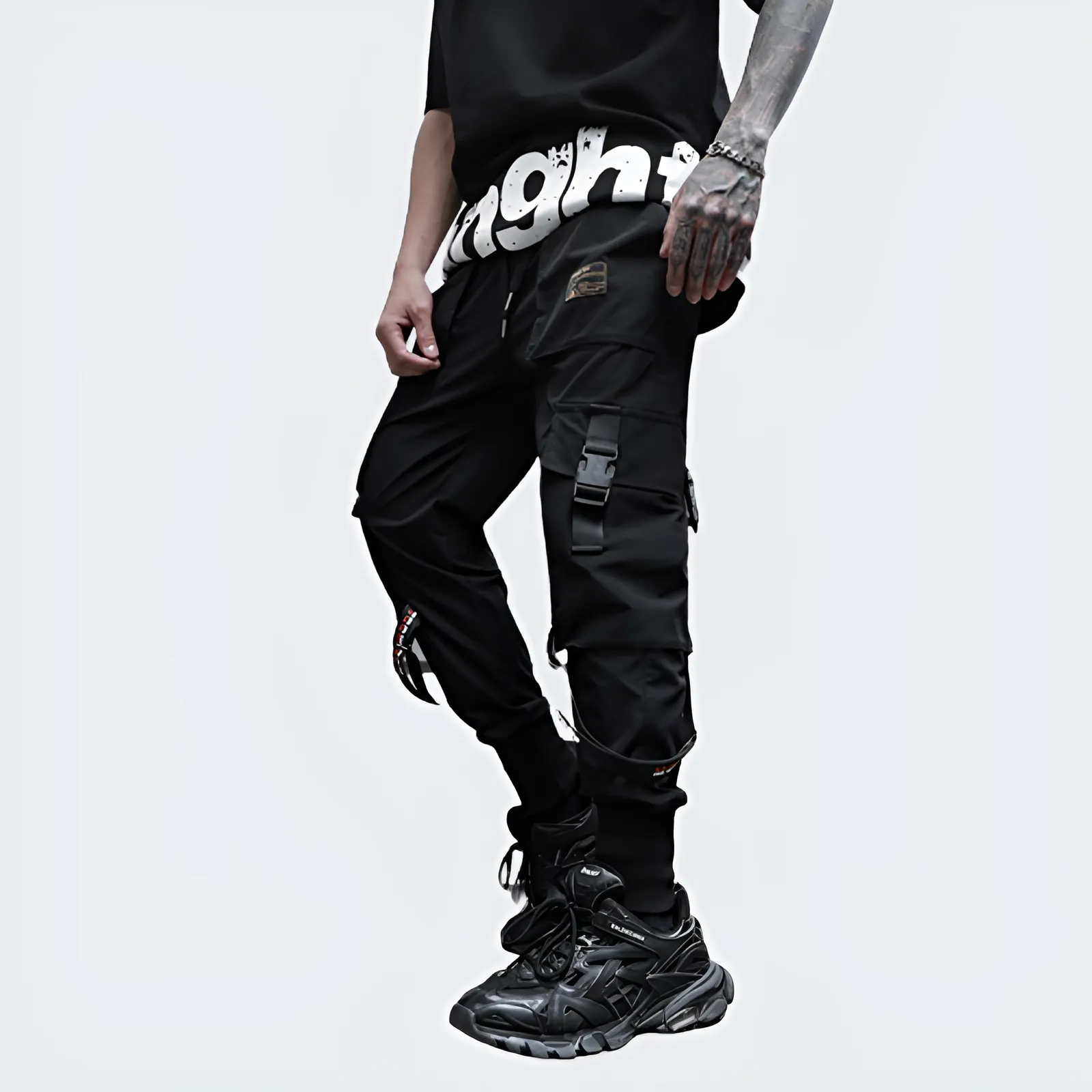 Black Tactical Cargo Pants