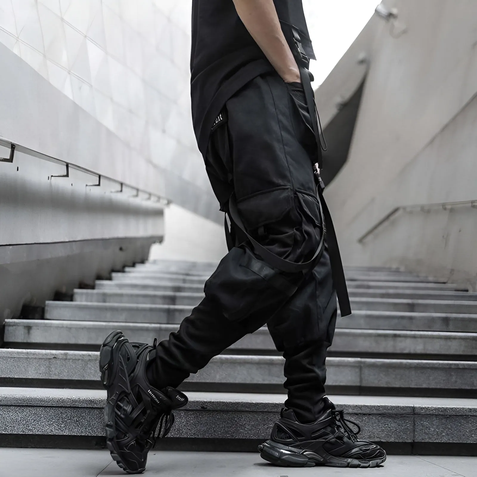 Black Techwear Pants