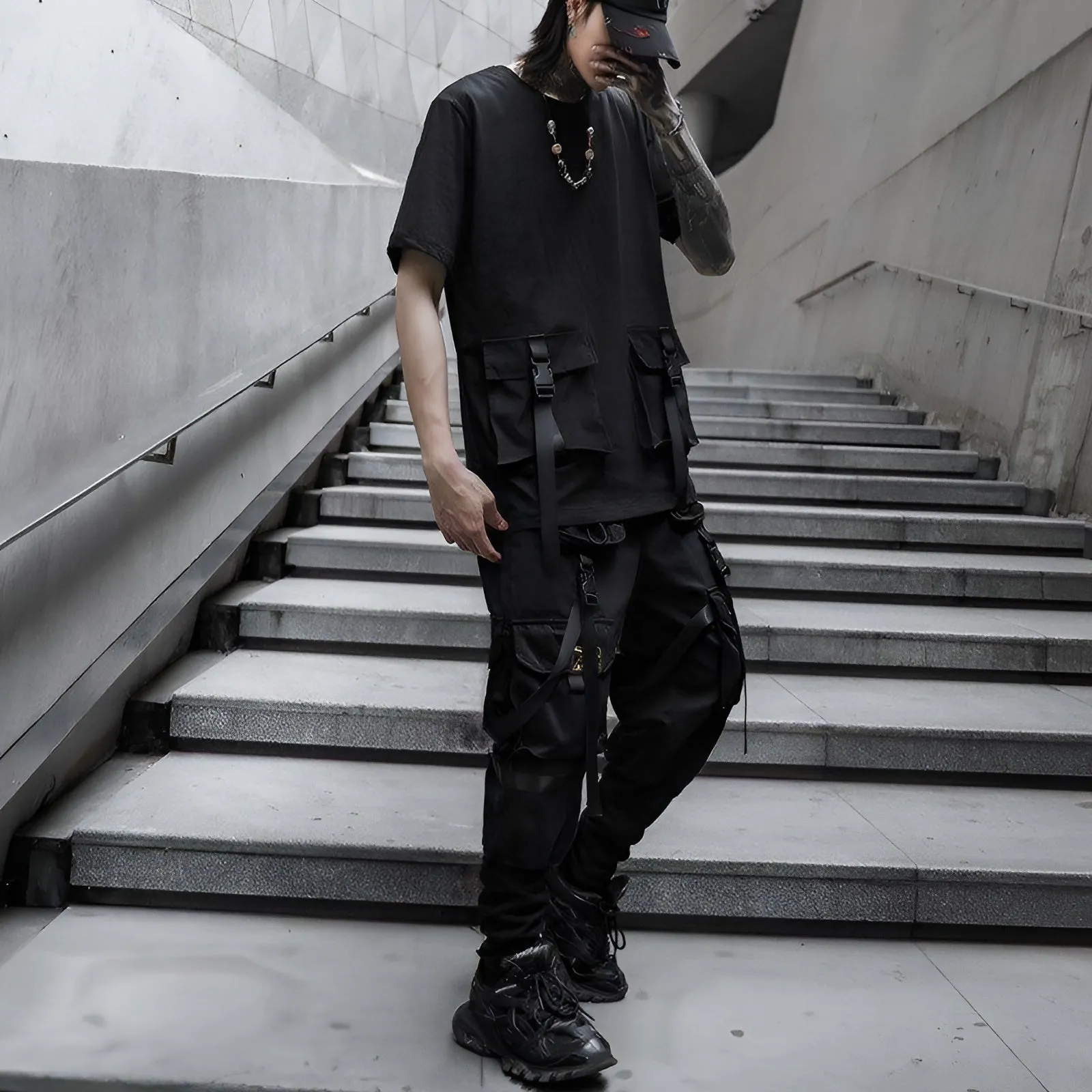 Black Techwear Pants