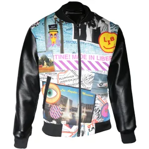 Bomber Jacket with Libertine prints