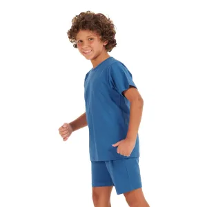 Boys summer pajama set Indigo t-shirt   shorts