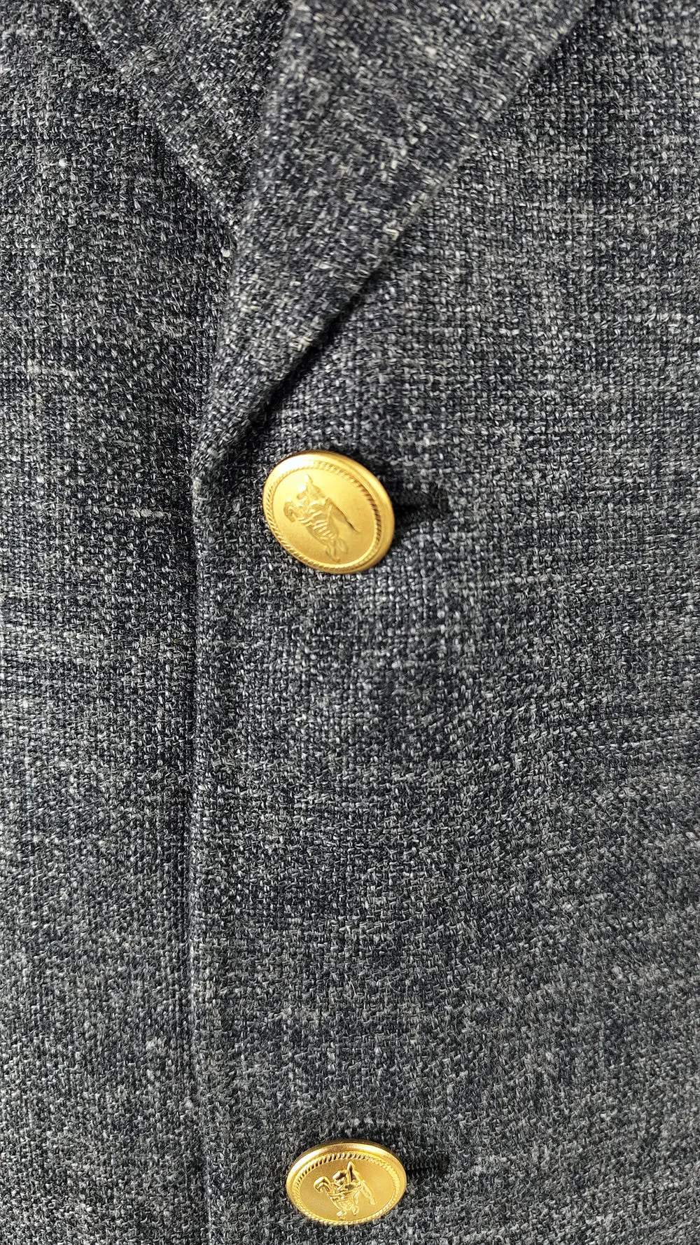 Burberry Vintage Mens Silk, Linen & Wool Blazer, 1980s