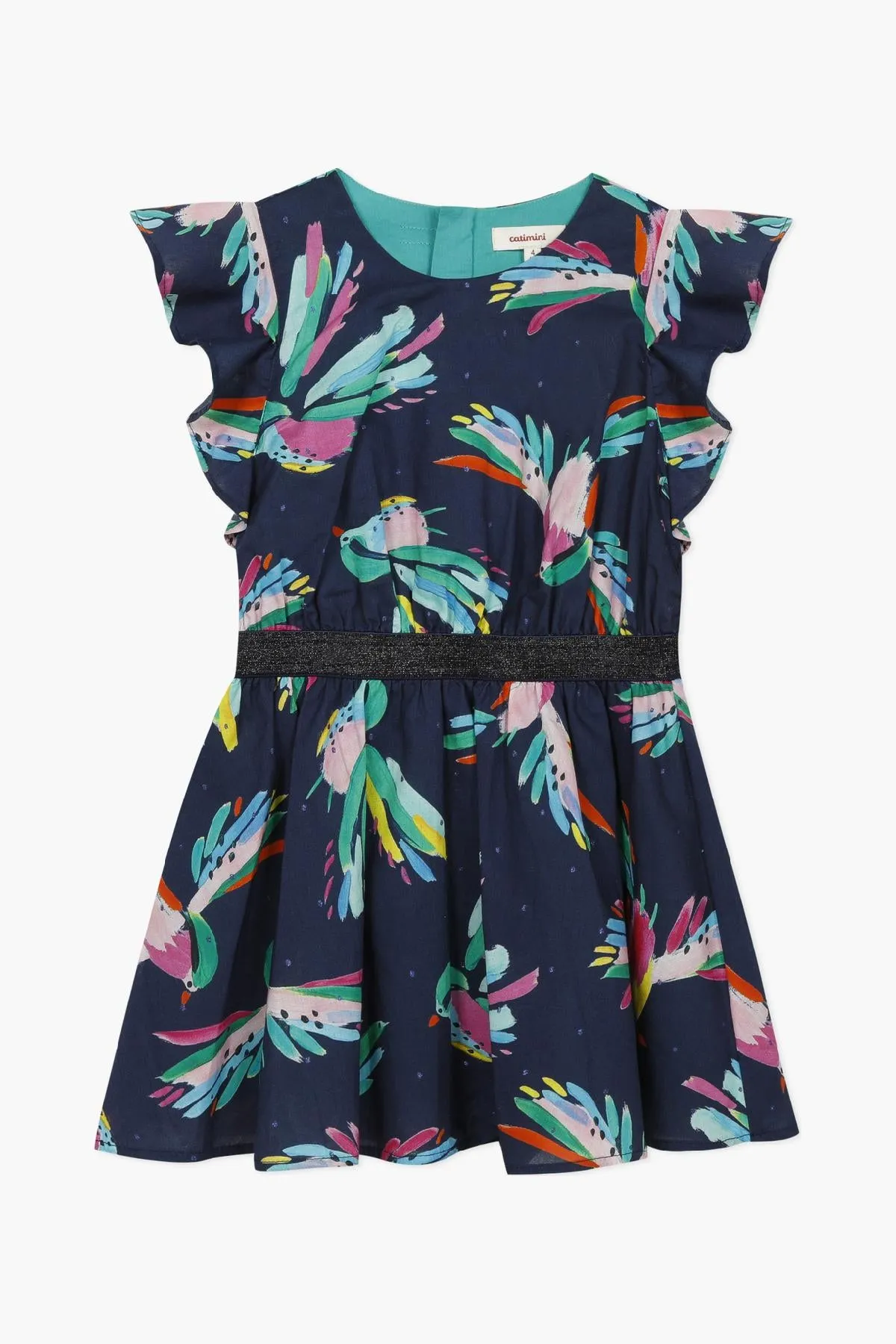 Catimini Tropical Bird Girls Dress (Size 8 left)