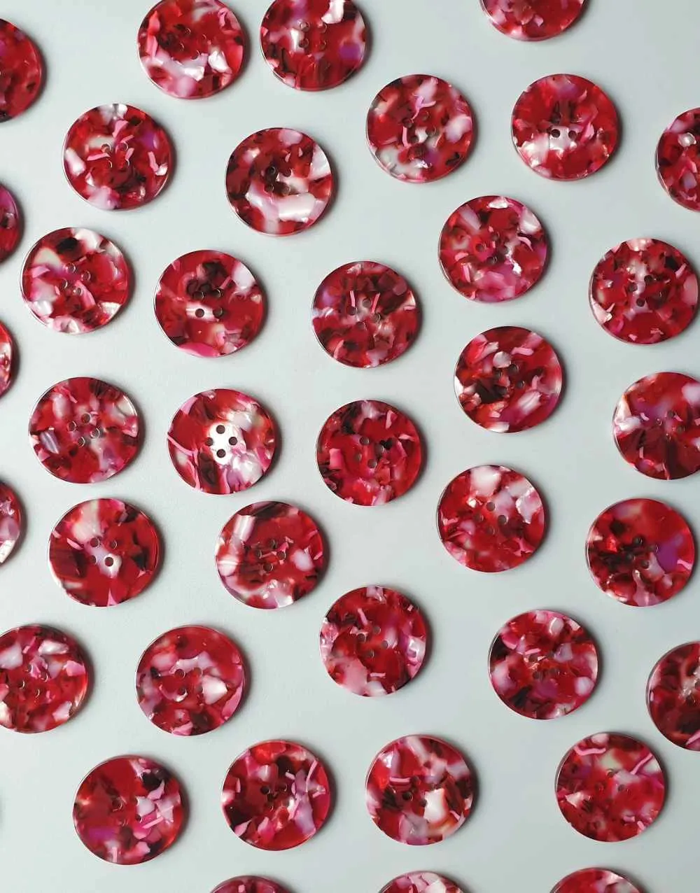 Cherry Bomb 25mm Buttons, Set of 6