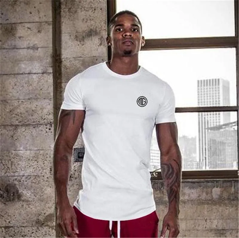 Classic Slim T Shirt -Men Gyms T-Shirts Bodybuilding Tops Fitness Clothing O-Neck Short Sleeve T Shirt (TM8)(1U8)(TM7)(1U101)(1U100)