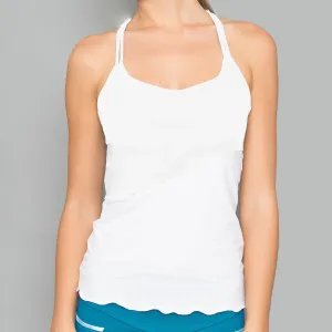 Classic White Spaghetti-Strap Top