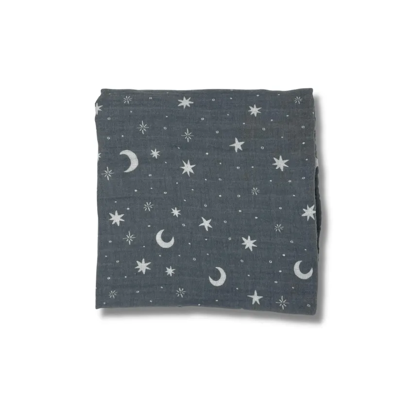 Cotton Muslin Swaddle, Night Sky