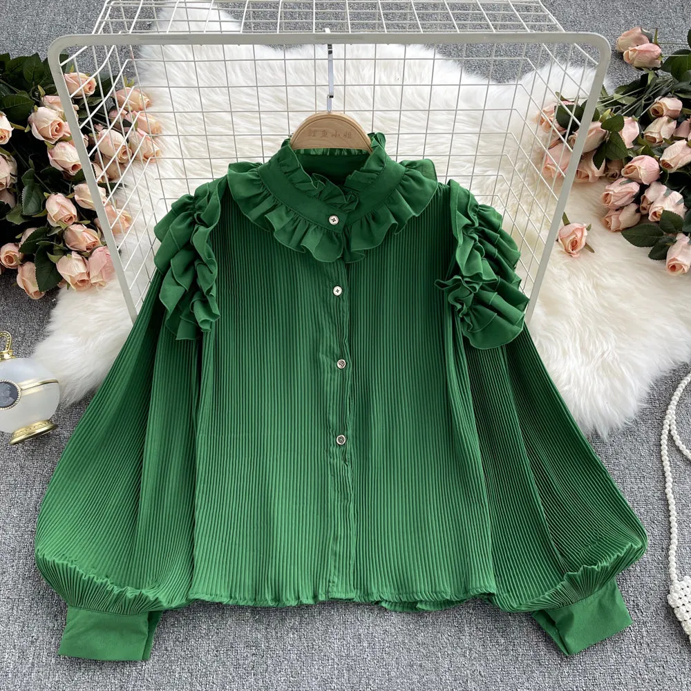 Cute chiffon top     S204