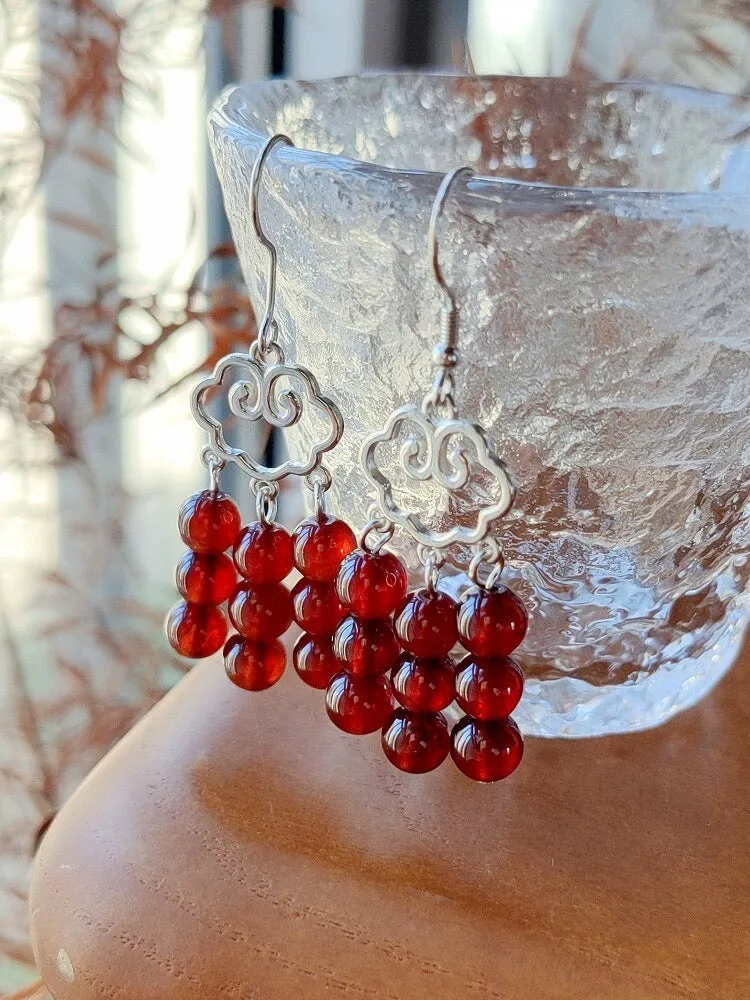 Dangle Earrings: Cloud Crystals