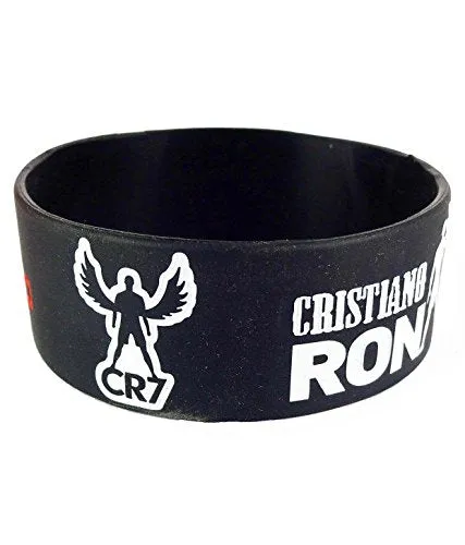 Elegant attire club Rubber hand band for men (cristiano ronaldo cr7, black)- Multi color