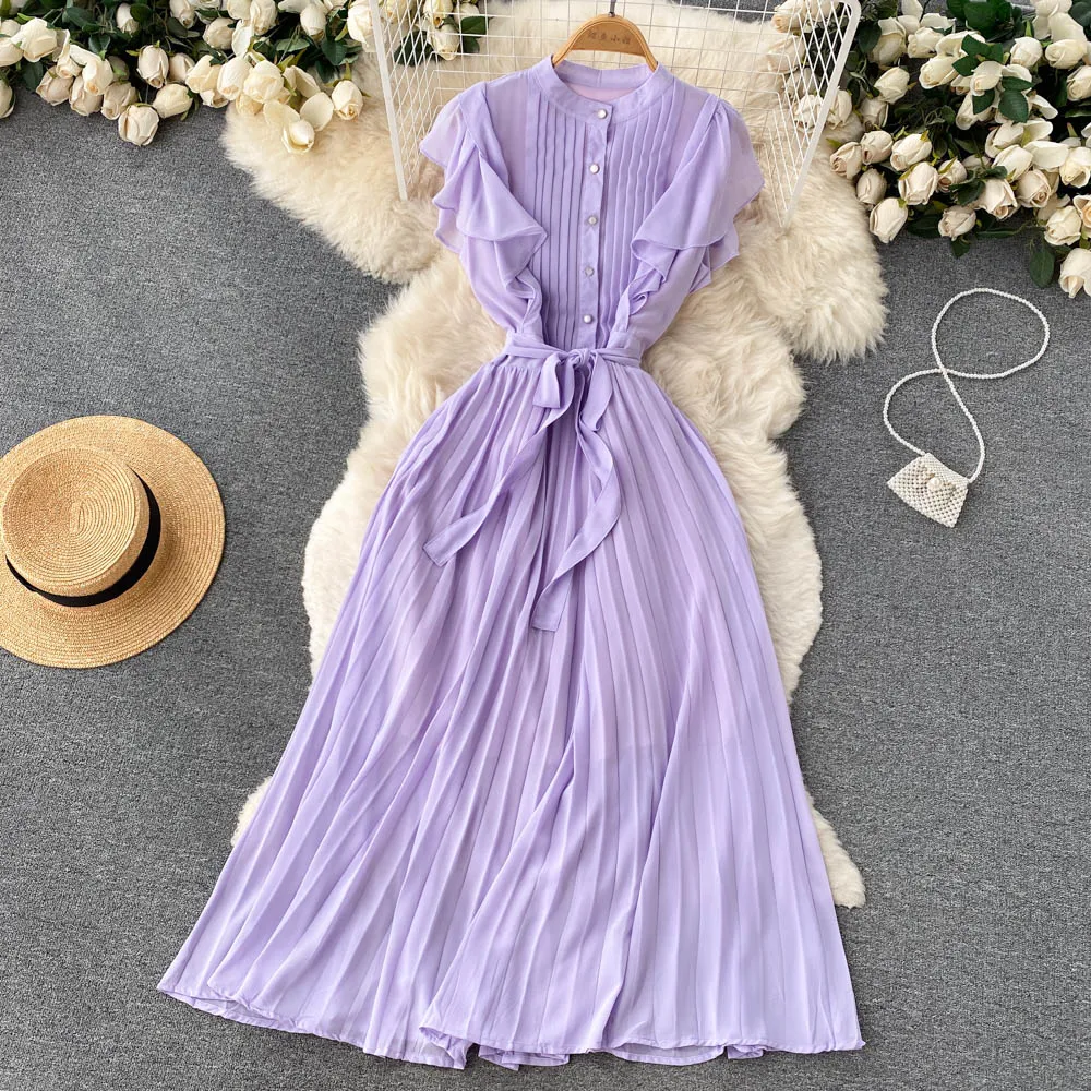 Elegant chiffon A-line dress fashion dress     S287