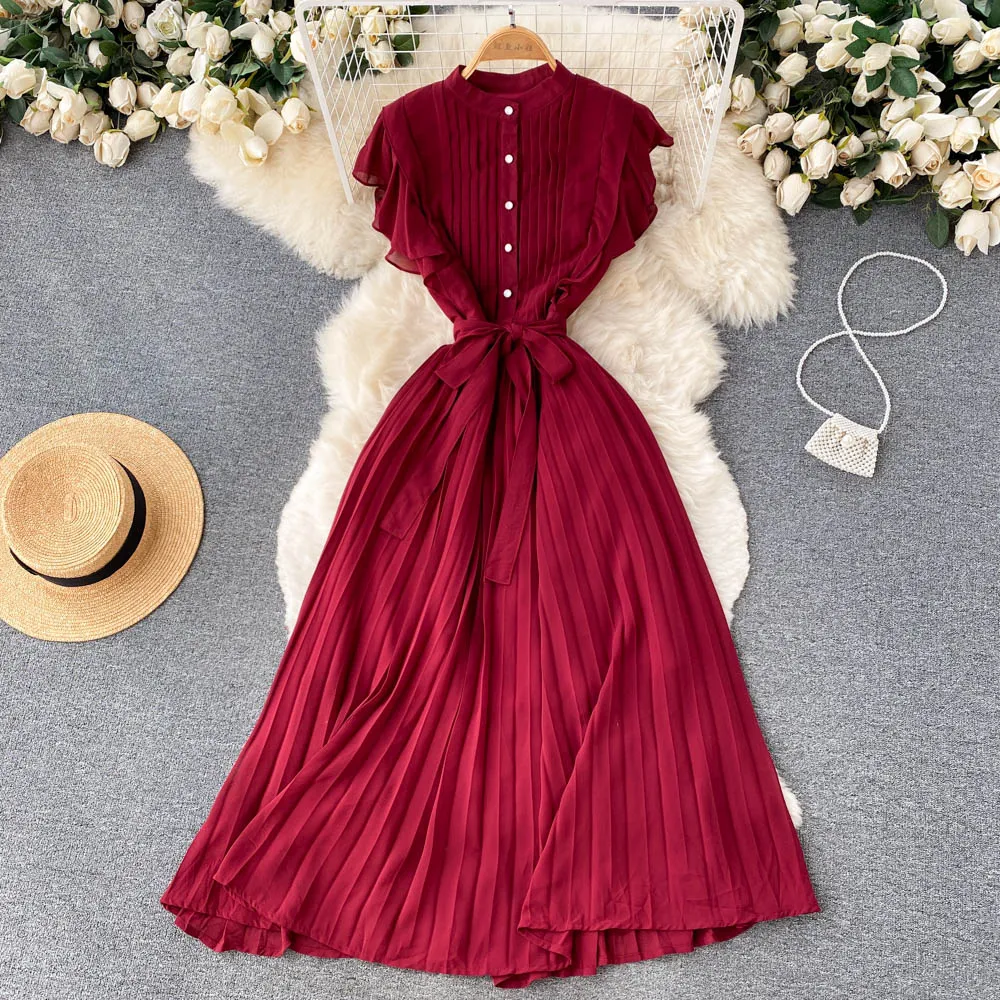 Elegant chiffon A-line dress fashion dress     S287