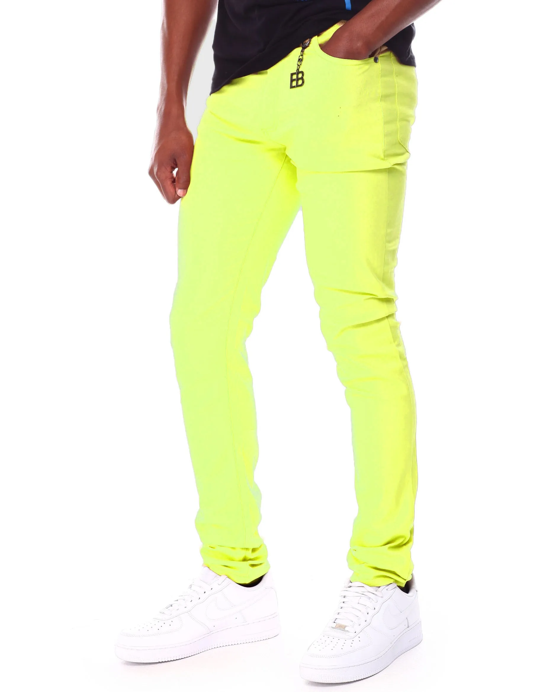 ELIE BALLEH YELLOW COTTON STRETCH 5 Packet Twill Pants