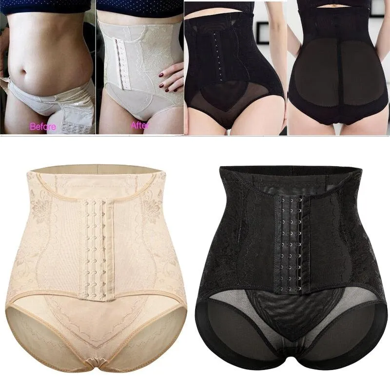 Faja Women Waist Trainer Body Shaper - Butt Lifter High Waist Control Panties Shapewear - Tummy Shaper Girdle Slimming Belt (FHW1)