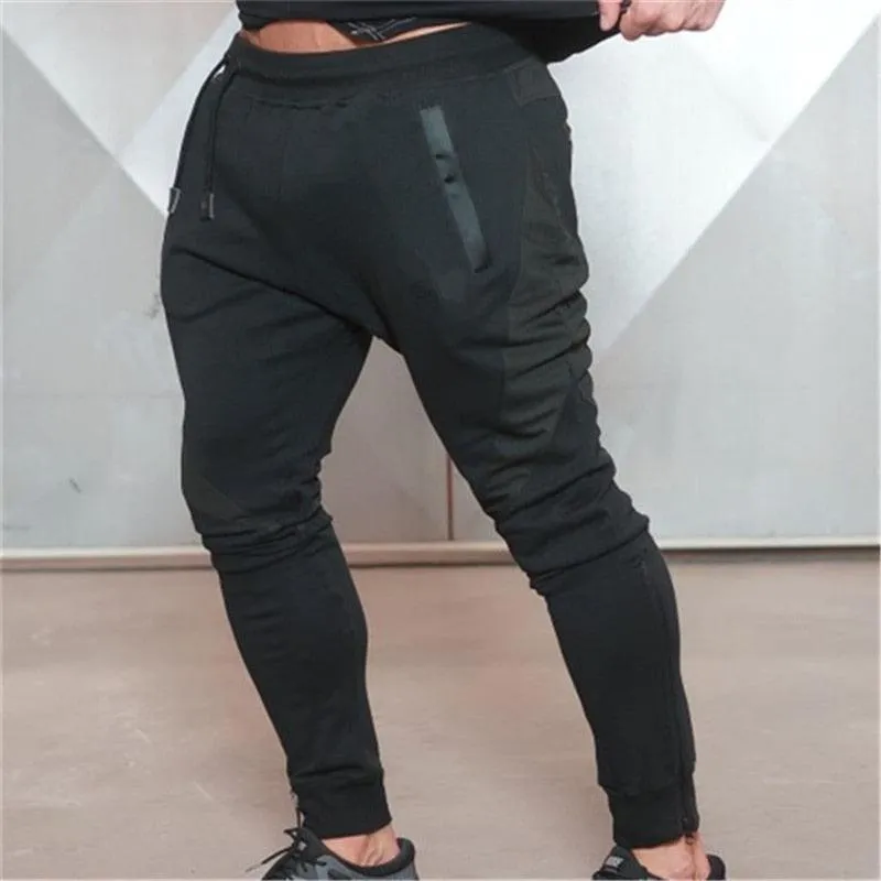 Fashion Sport Pants - Men's Cotton Fitness Running Jogging Pants -Gym Sweatpants (TG4)(F9)