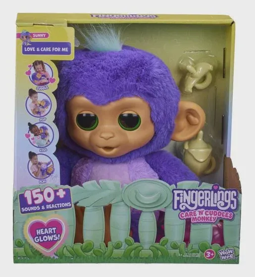 Fingerlings Care 'n' Cuddles Interactive Baby Monkey Toy