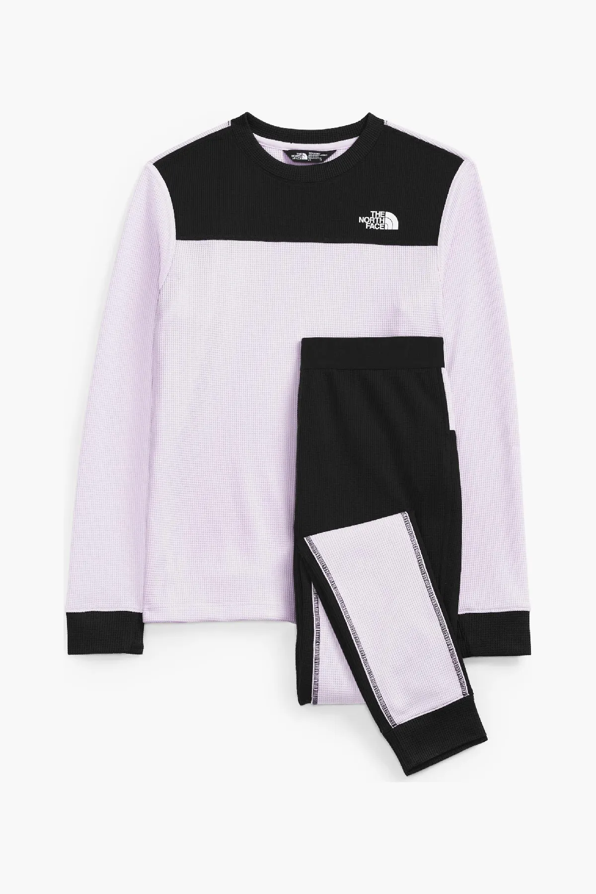 Girls Baselayer North Face Teen Waffle Baselayer Lavender Fog