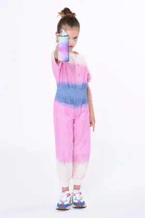 Girls Pants Billieblush Colorblock Jumpsuit