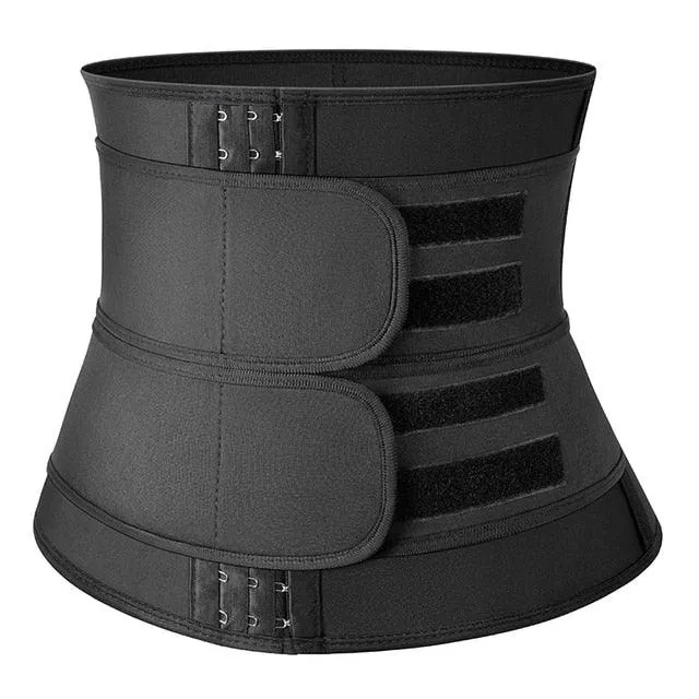 Gorgeous 3 Belts Waist Trainer Corset Women Body Shaper Neoprene Sweat Slimming Belt Sheath Reducing Curve Waist Shapers Workout Trimmer(FH)(FHW1)(1U31)(1U24)