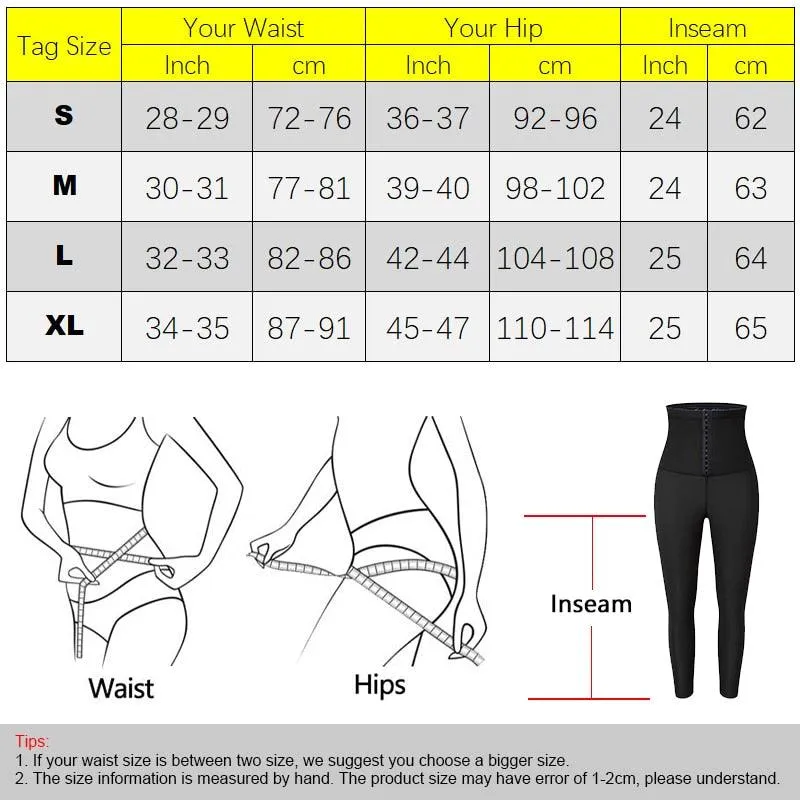 Great Sauna Pants Women Sweat Capris Waist Trainer Slimming Leggings Hooks & Eyes High Waisted Workout Body Shaper Suits(FH)(FHW1)(1U31)(1U24)