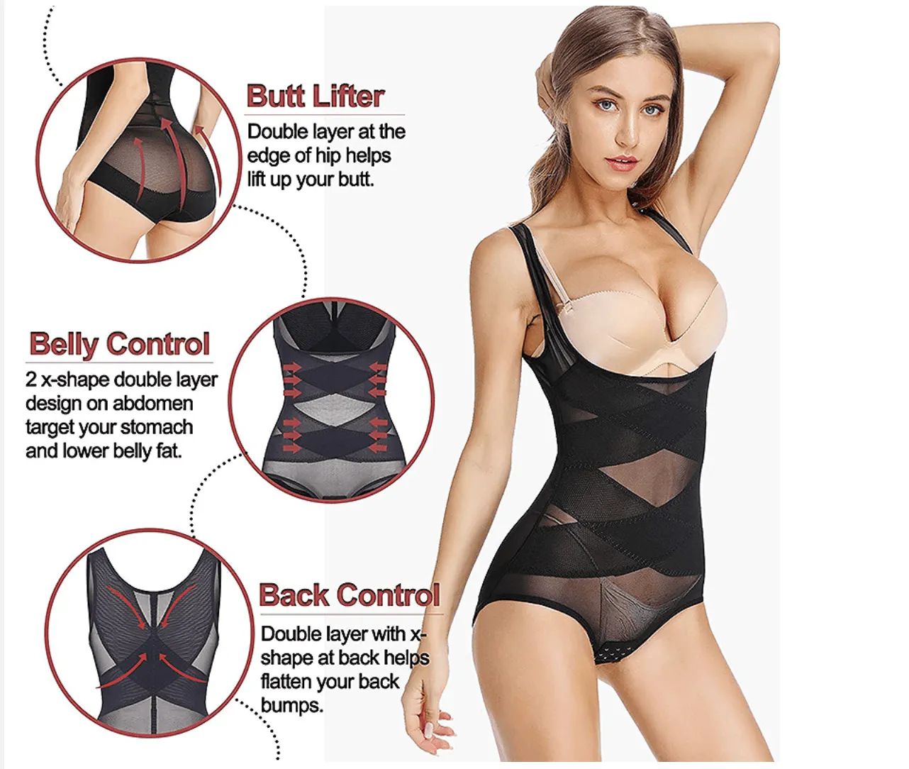 Great women Body shaper Slimming underwear - waist shaper slimming pants - trainer tummy Control underwear butt lifter (FHW1)