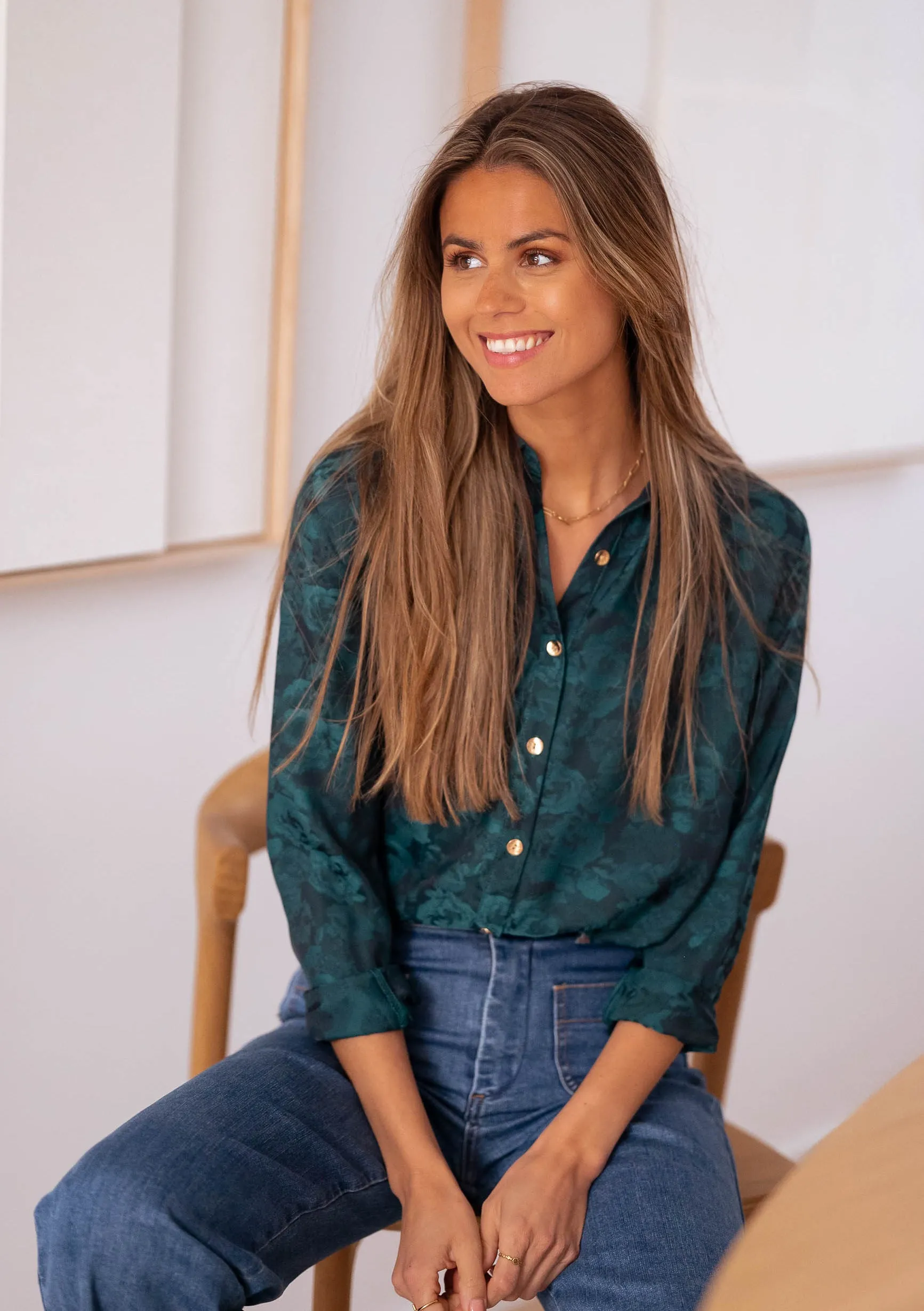 Green and Blue Paula Shirt