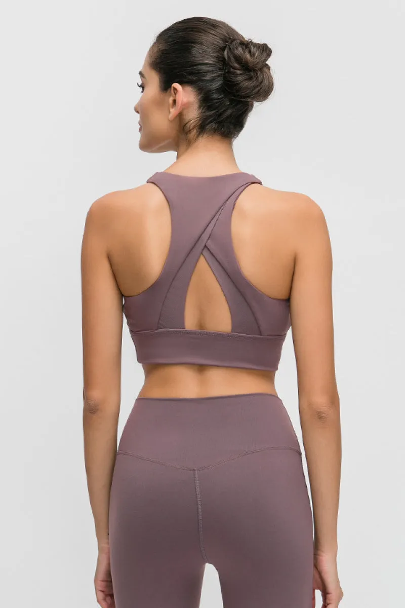 Halter Keyhole Sports Bra