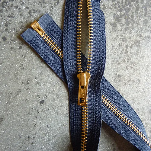 Heavy-duty Brass Separating Zippers