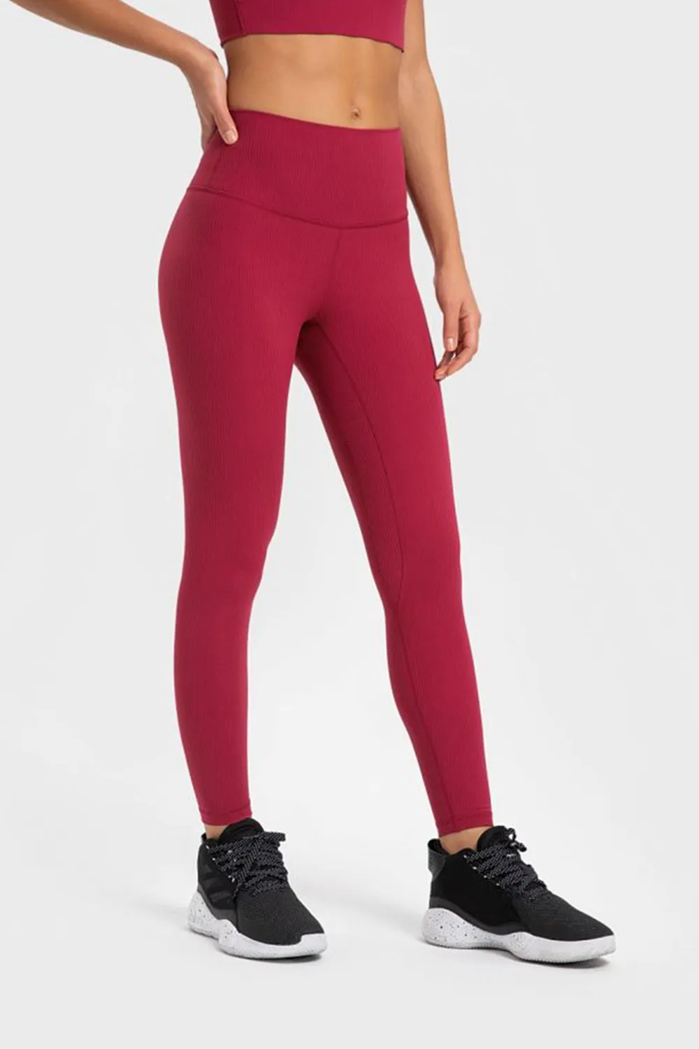 Highly Stretchy Wide Waistband Yoga Leggings (TBL) T