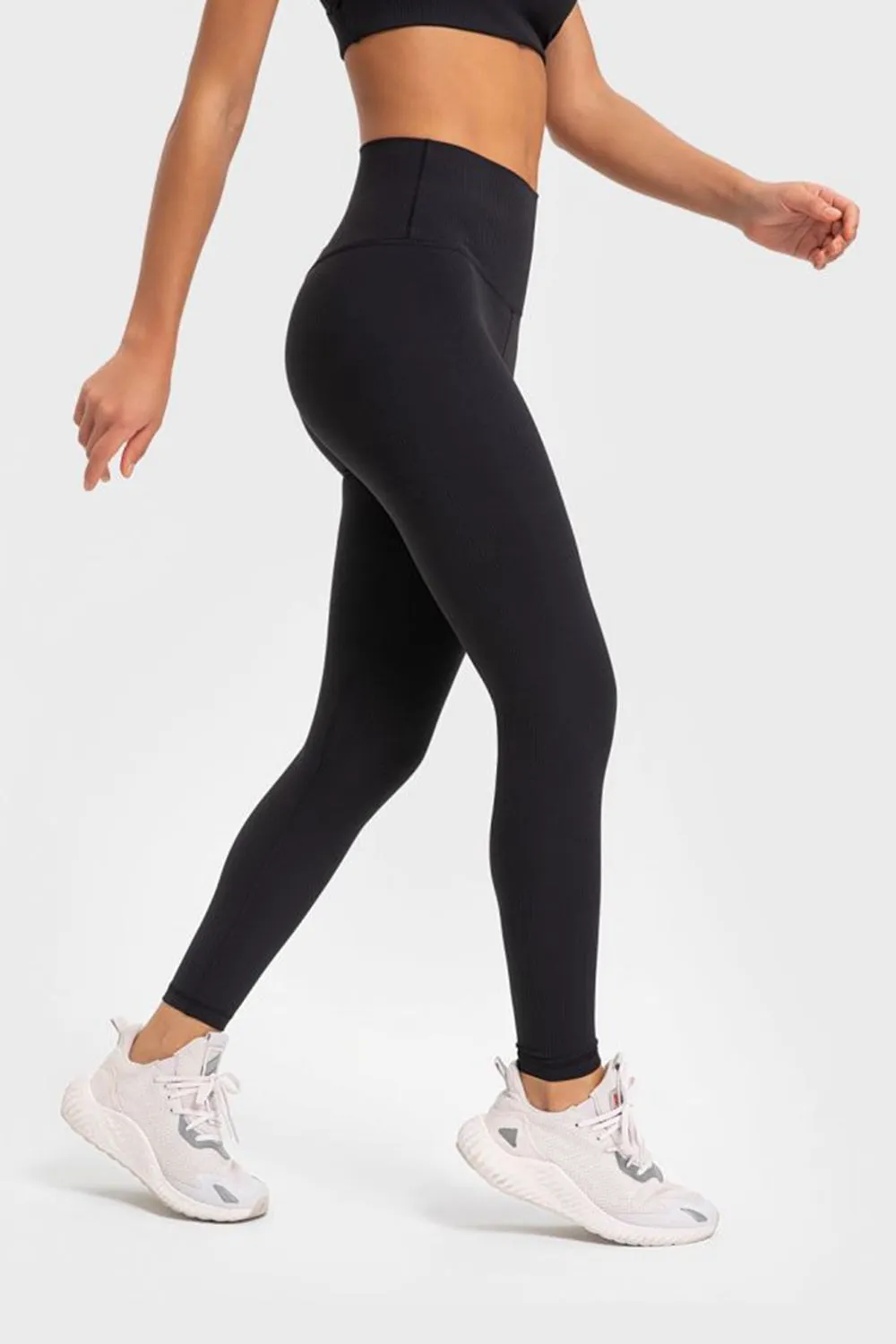 Highly Stretchy Wide Waistband Yoga Leggings (TBL) T