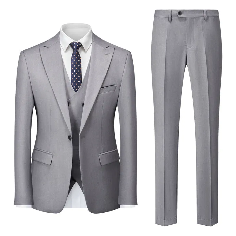 IKEARLAX  New Men's Business Casual Suit Men's Foreign Trade Cross-Border Suit Wedding Groom Dress Suit Men