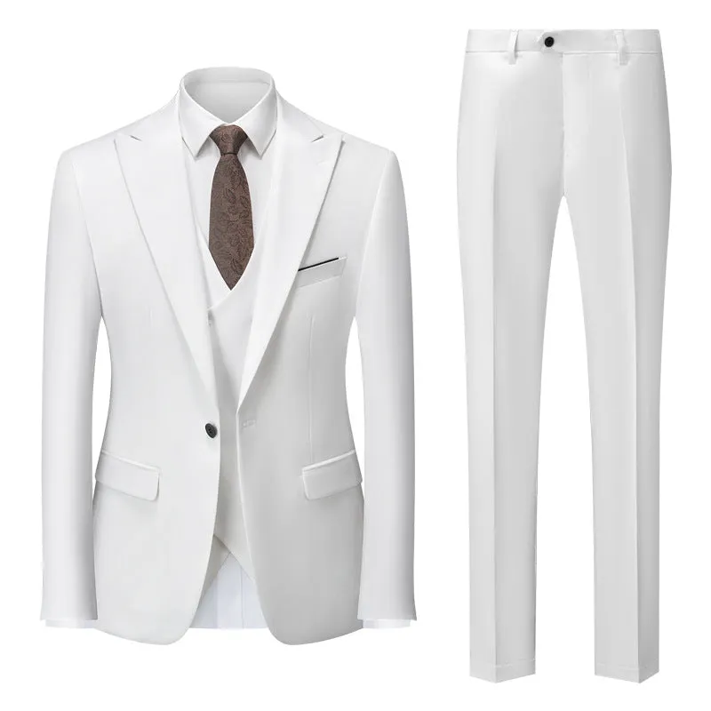 IKEARLAX  New Men's Business Casual Suit Men's Foreign Trade Cross-Border Suit Wedding Groom Dress Suit Men