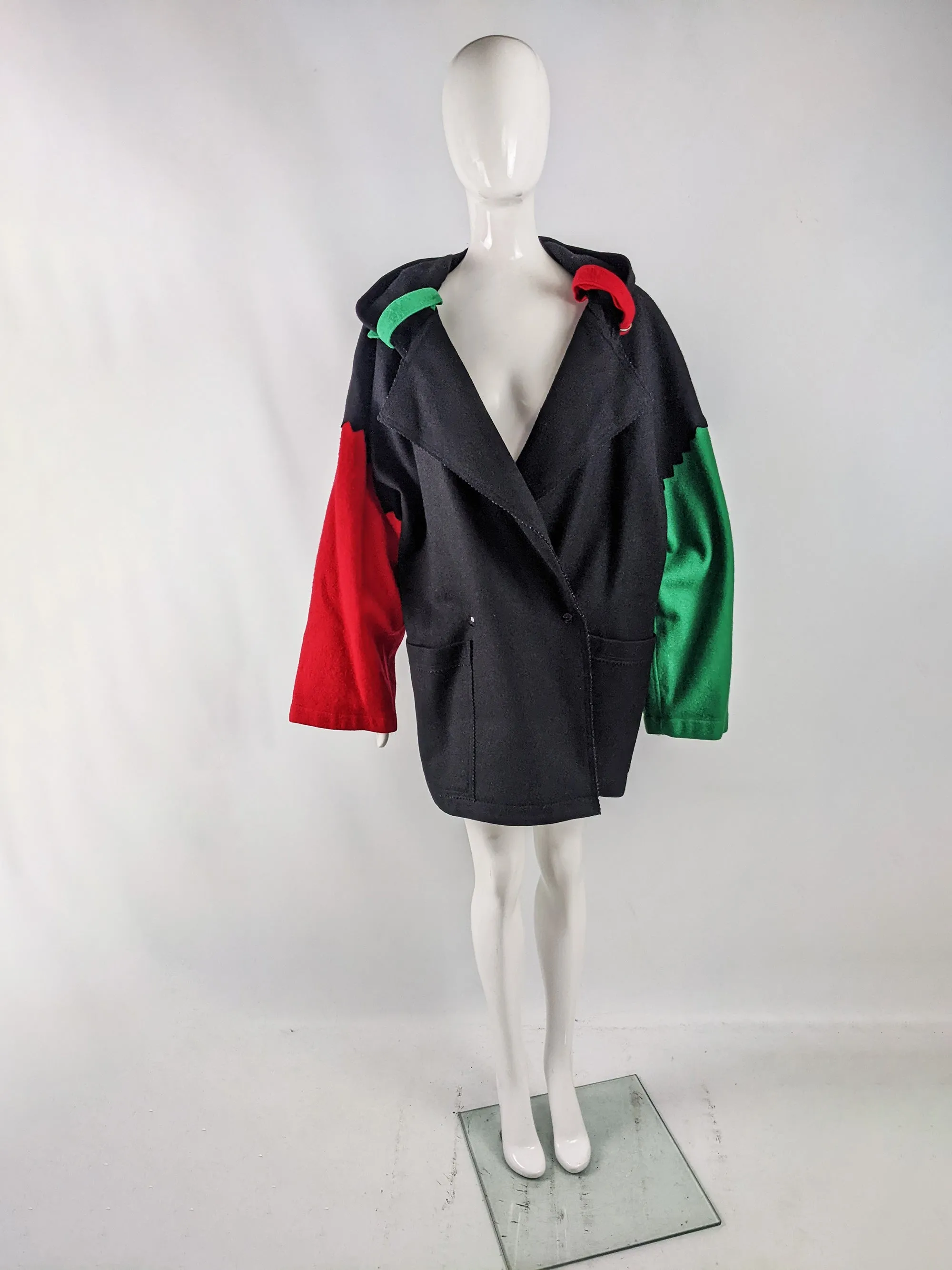 JC de Castelbajac Vintage Ko & Co Oversized Wool Coat, 1980s